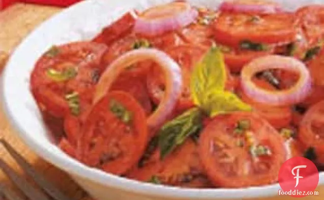 Plum Tomatoes with Balsamic Vinaigrette