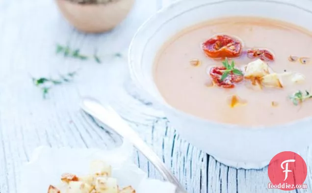 Green Heirloom Tomato And Celeriac Soup