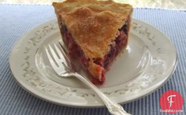 Berry Rhubarb Pie