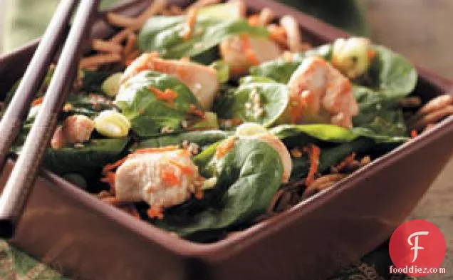 Asian Spinach Chicken Salad