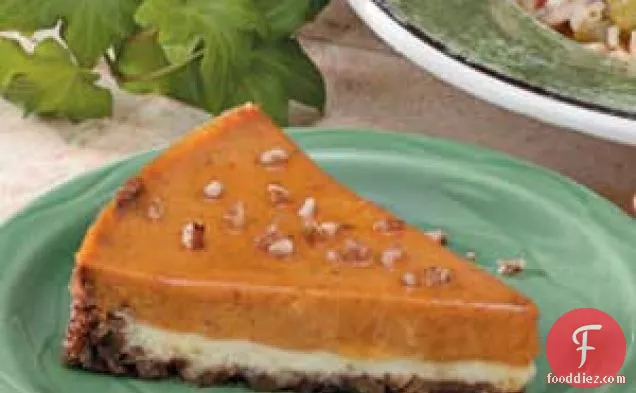 Pumpkin Pecan Cheesecake
