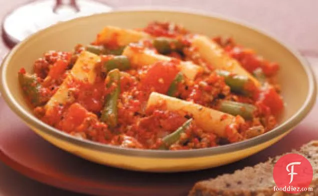 Beefy Red Pepper Pasta