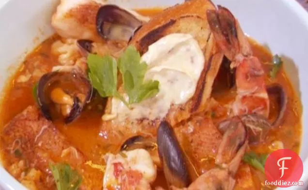 Fulton Fish Market Cioppino with Sourdough Croutons