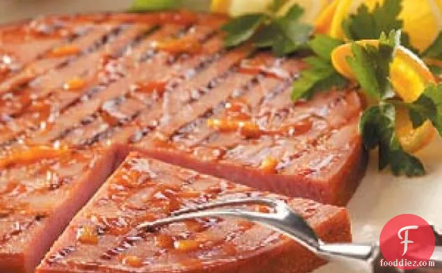 Orange Barbecued Ham