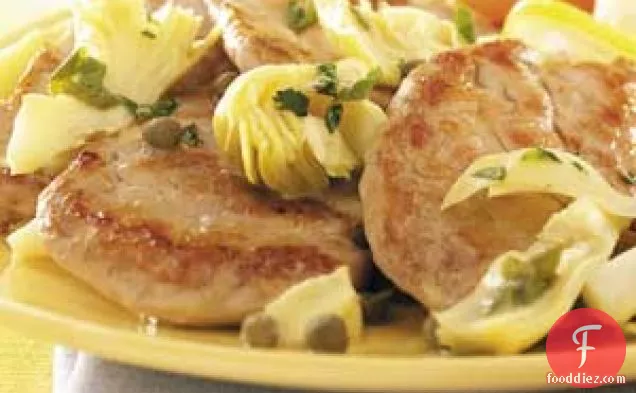 Pork with Artichokes and Capers