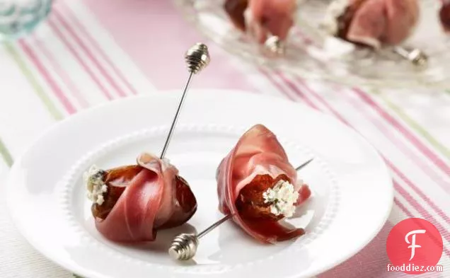 Cheese-Stuffed Dates with Prosciutto