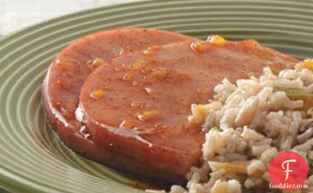 Orange-Glazed Ham Steaks