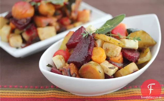 Easy Recipe For Oven Roasted Vegetables With Sage And Thyme
