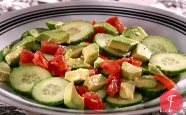 Cucumber-Tomato-Avocado Salad with Tequila-Lime Vinaigrette