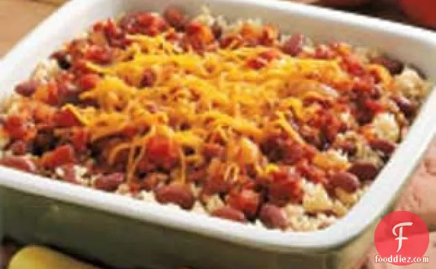 Cheesy Beans and Rice