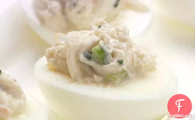 Devilled Eggs with Crab