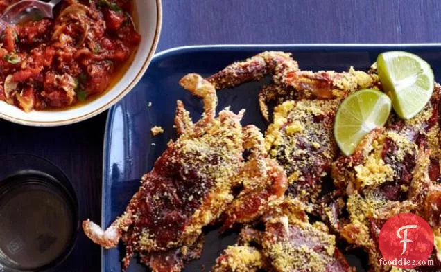 Soft-Shell Crabs With Tomato Compote