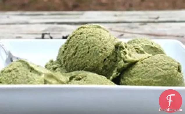 123 हरी चाय आइसक्रीम