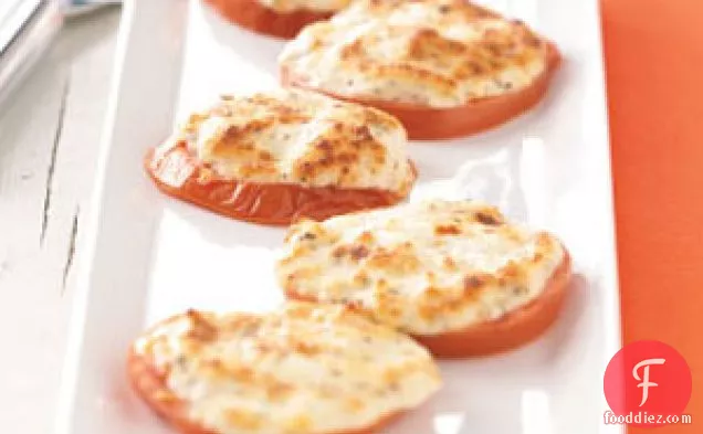 Four-Cheese Broiled Tomato Slices
