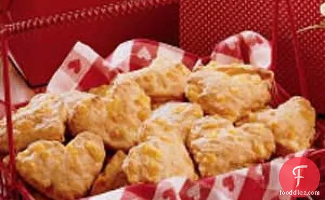Heart-Shaped Cheese Scones