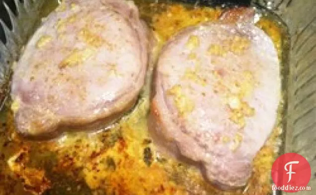 Garlic Seasoned Baked Pork Chops