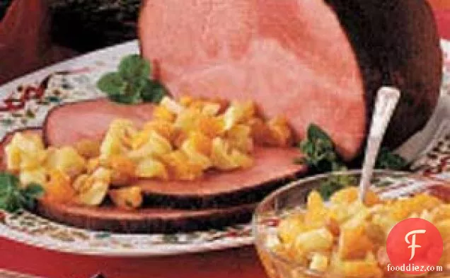 Spiced Ham with Apple Relish
