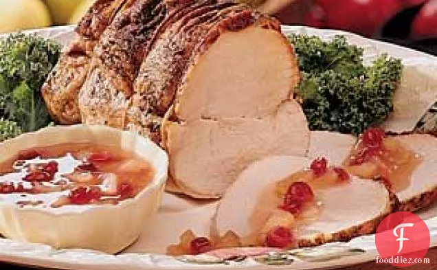 Pork Roast with Apple Topping