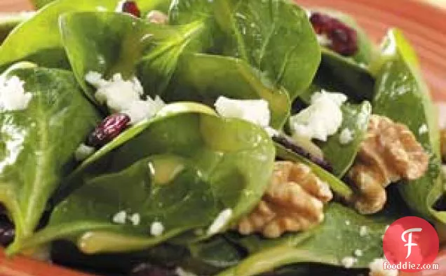 Dijon-Walnut Spinach Salad