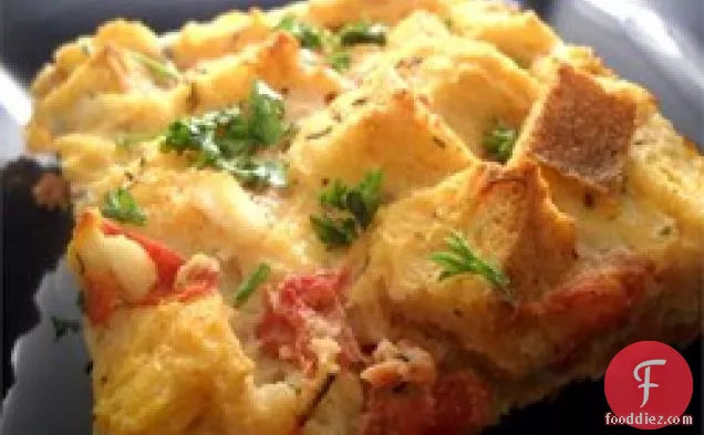 Oven Baked Omelet with Feta and Tomatoes