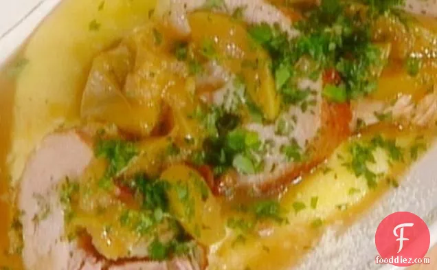 Veal with Applesauce and Polenta: Vitello con Mele