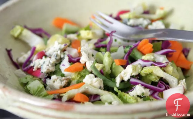 Chopped Vegetable Salad With Lemon-garlic Dressing