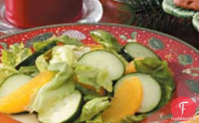 Orange-Cucumber Lettuce Salad