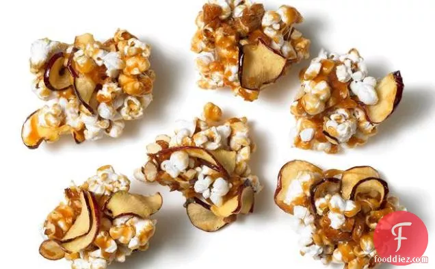 Caramel Apple Popcorn Clusters