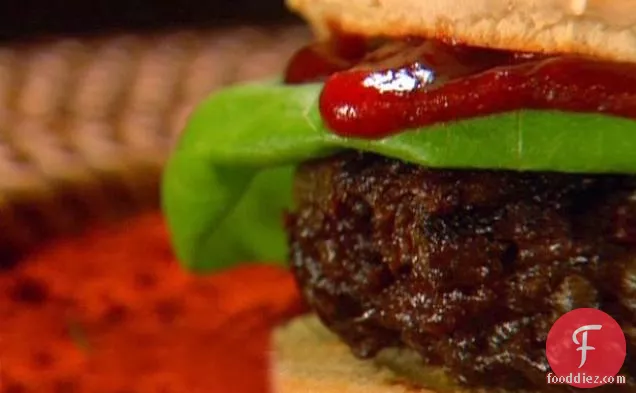 Outside-In Burgers with Adobo Ketchup