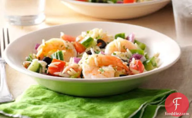 Garlic Shrimp & Orzo Salad
