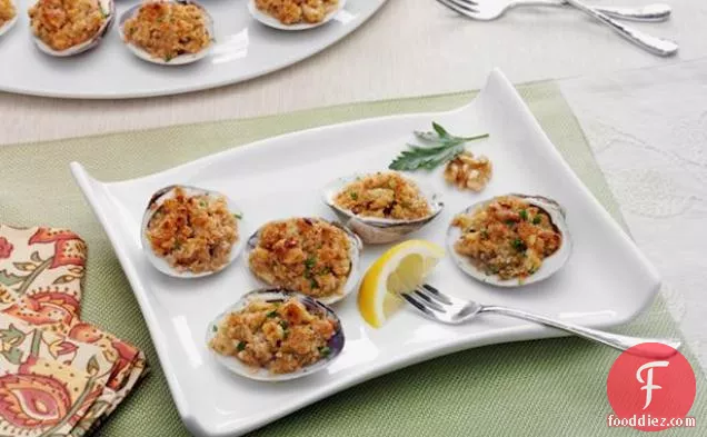 Baked Clams with Walnuts
