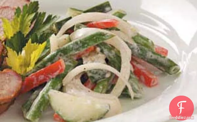 Green Bean Salad with Creamy Dressing