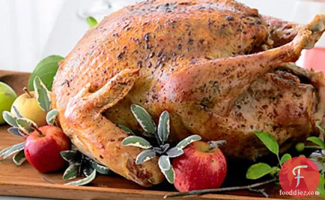 Roast Turkey with Sage Garlic Butter