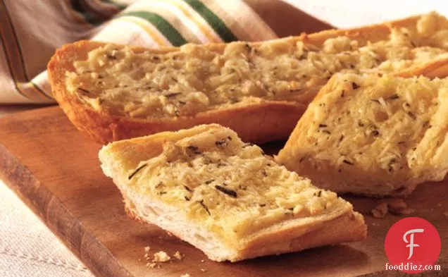 Garlic Bread with Romano & Fresh Rosemary