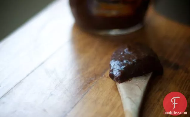 a : bbq sauce that’s hot, sweet and black as sin