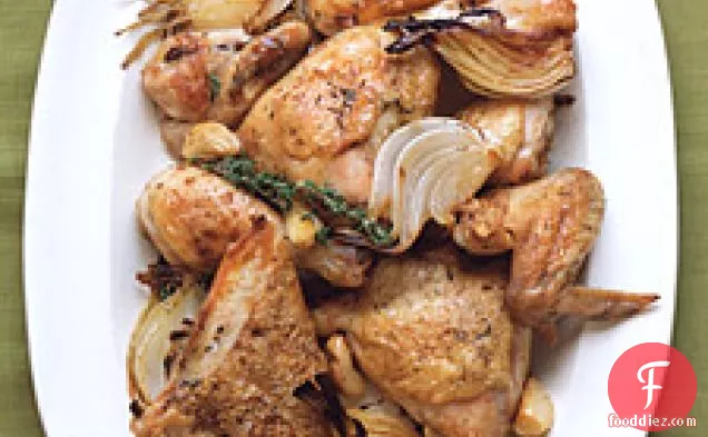 Chicken With Onions And Garlic