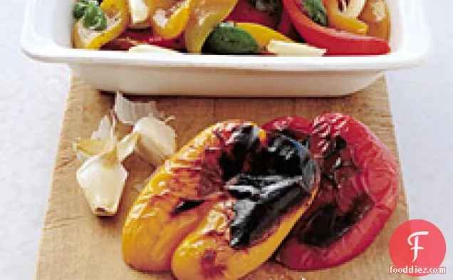 Roasted Peppers With Garlic And Basil
