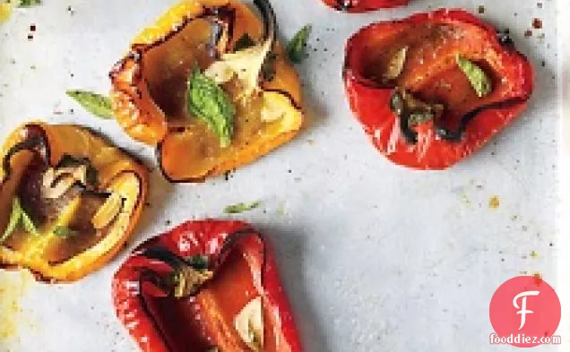 Roasted Peppers With Garlic And Herbs