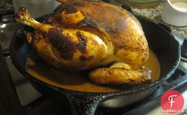Peruvian Style Roast Chicken With Roasted Garlic