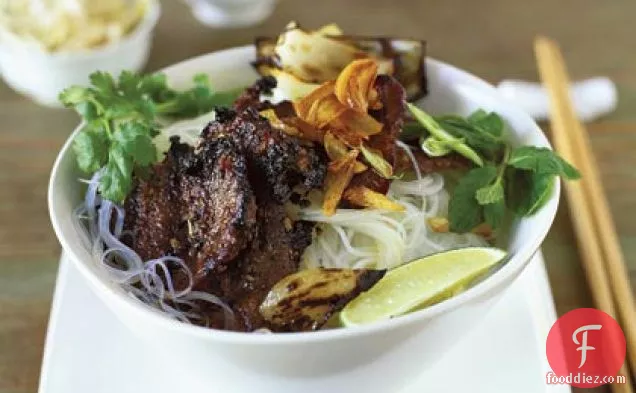 Grilled Beef with Lemon Grass and Garlic (Bo Nuong Xa Toi)