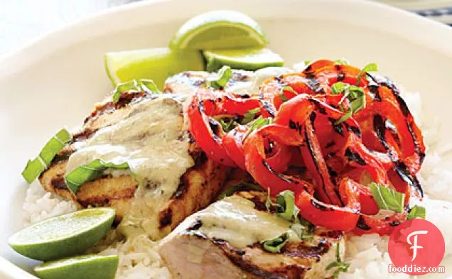 थाई हरी करी के साथ माहिमाही