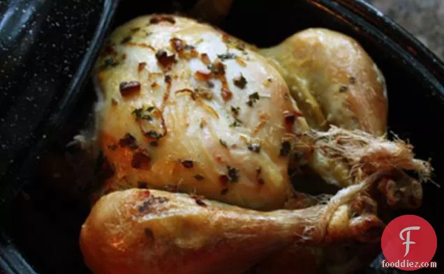 Easy Roasted Chicken With Lemon, Thyme And Garlic