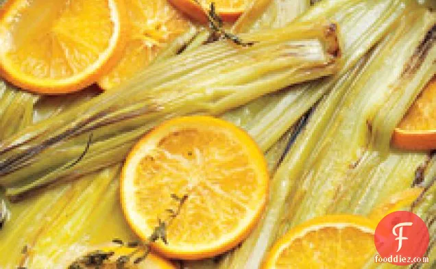 Braised Leeks With Orange