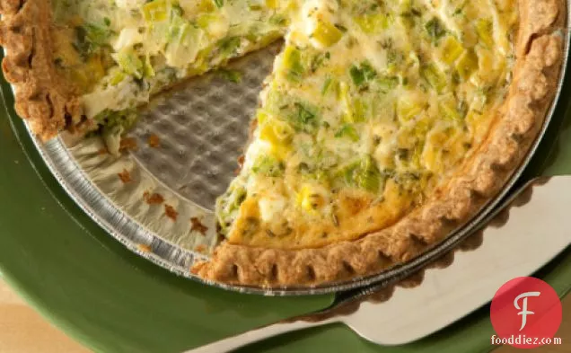 Goat Cheese And Leek Quiche