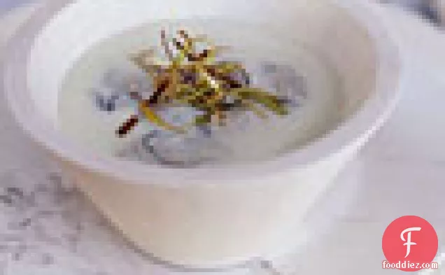 Oyster Soup with Frizzled Leeks