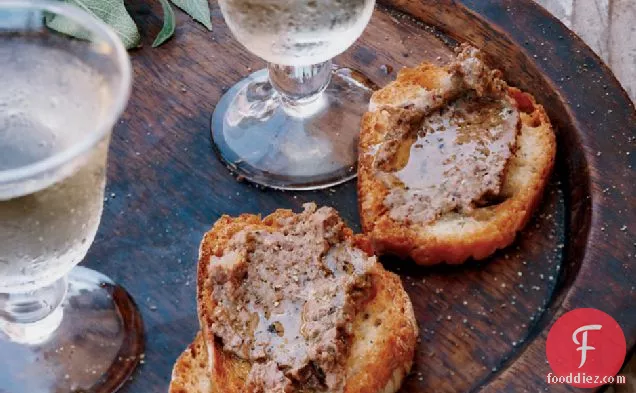 Chicken-Liver Crostini