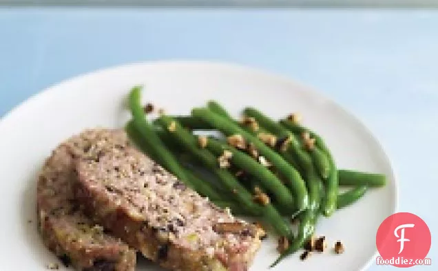 Turkey Meatloaf With Fontina And Mushrooms
