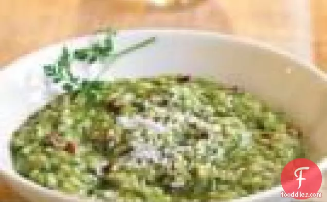 Leek & Pancetta Risotto With Fines Herbes
