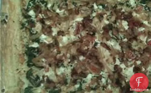 Spinach and Carmelized Onion Feta Pizza