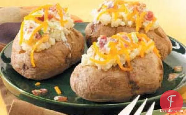 Baked Potatoes with Topping